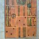 Vintage ceramic coffee table – drakkar pattern – 1970s design