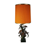 Lamp deco marguerittes metal Vintage 70s