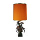 Lamp deco marguerittes metal Vintage 70s