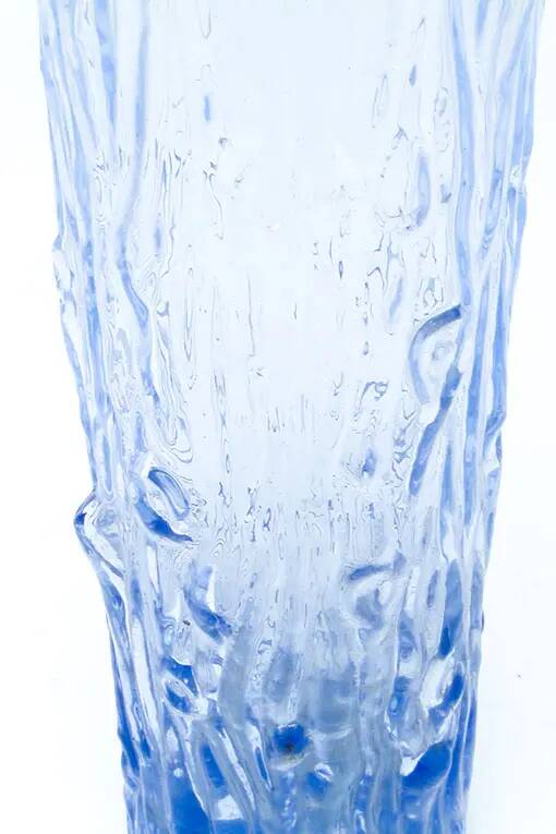 Vase moderne du milieu du siècle, en verre pressé, Tchécoslovaquie, années 1960