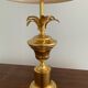 Vintage brass spike lamp from the 70s