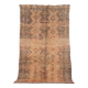Peach Vintage Moroccan Rug 142 x 248 cm, Berber Wool Rug Handmade, Boho Rug