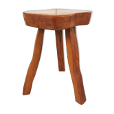 Tabouret tripode brutaliste