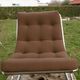 Chair tubular in Brown velvet of the 1970s