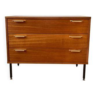 Vintage chest of drawers golden handles