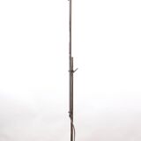 Minimalist floor lamp 1970s in chromed metal