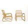 Pair of large Italian rattan armchairs from the 60s.