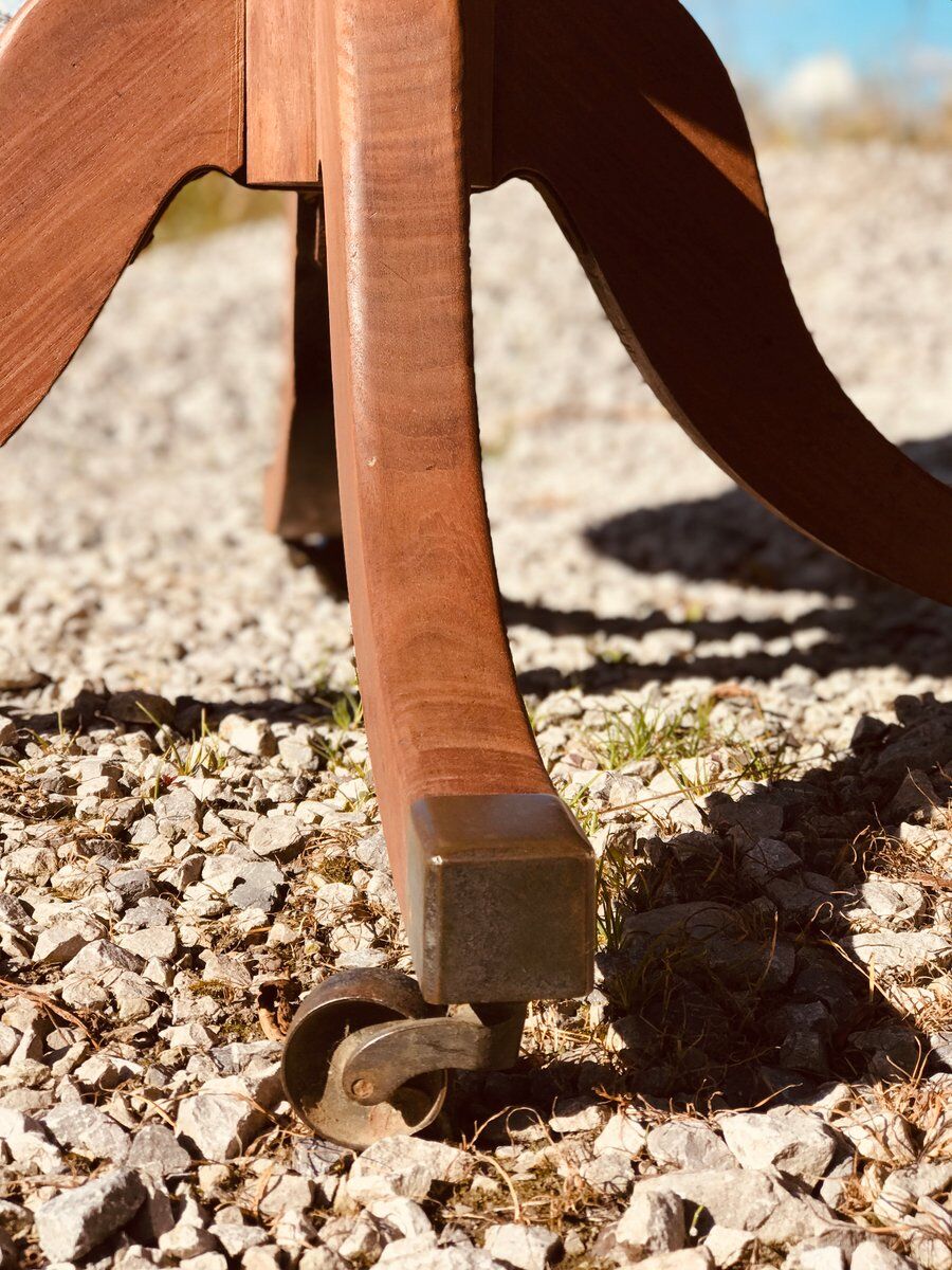 Victorian Tilting Breakfast Table in Raw Wood Mahogany