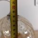 Amber bubble glass vintage pendant globe – 1960s/70s design