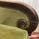 19th-century bergère in mahogany