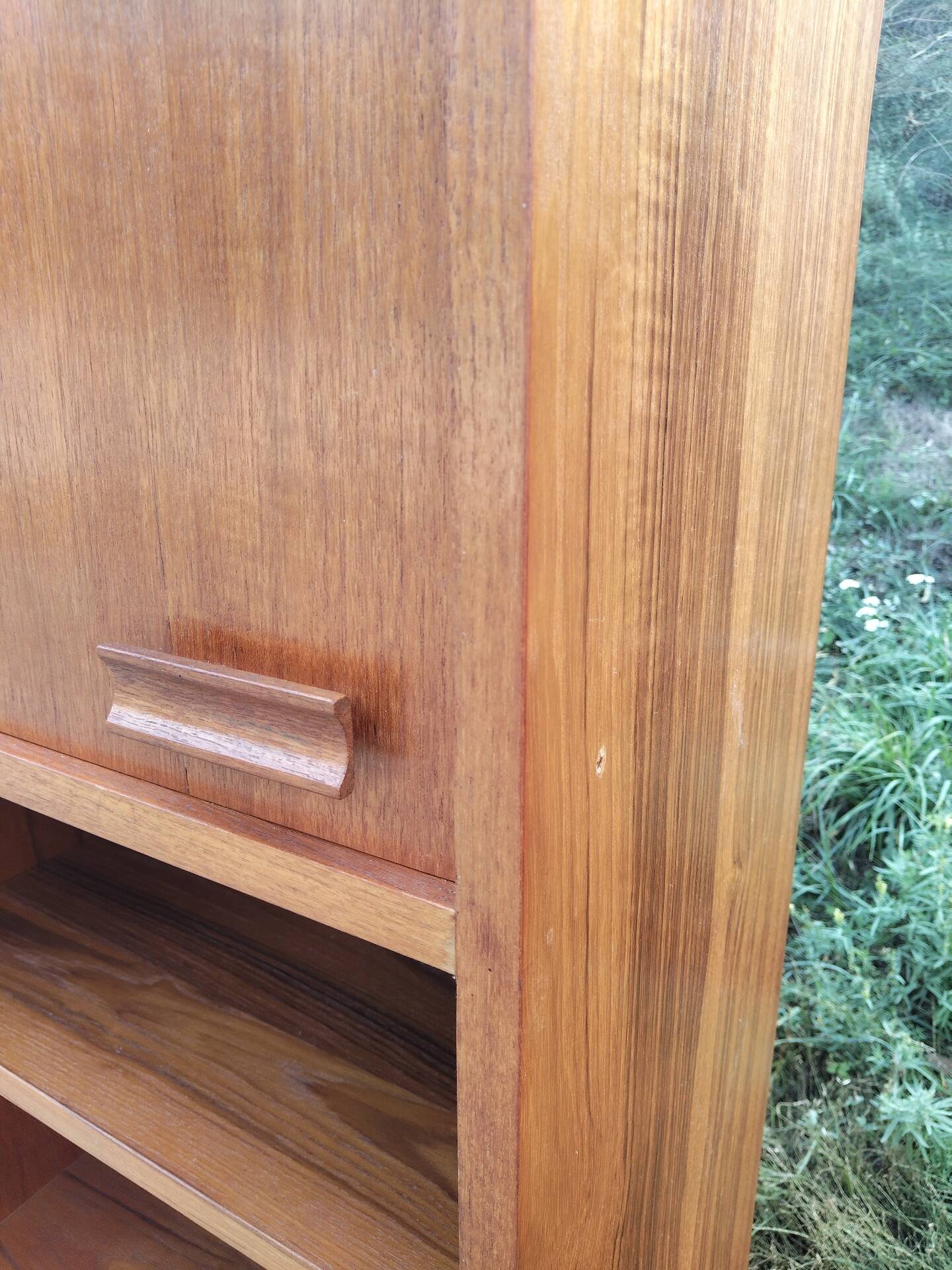 Pair of vintage column bookshelves from the 60s-70s Scandinavian style.