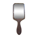 Beveled wooden mirror 10x24cm
