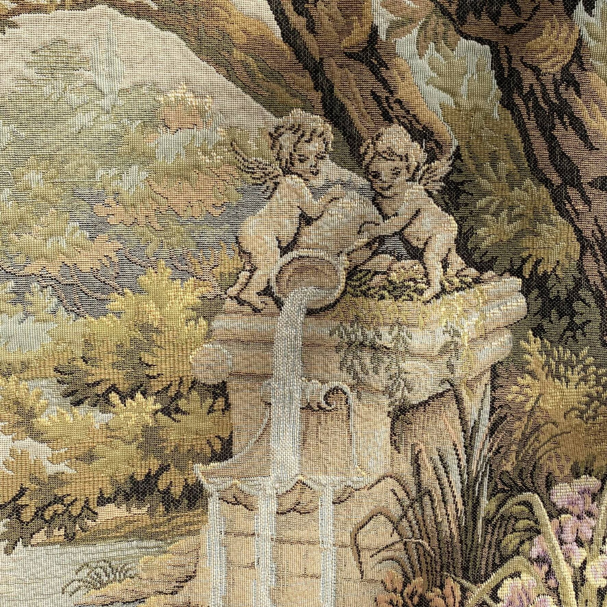 Romantic wall tapestry "Garden of Love", Franklin Mint, France