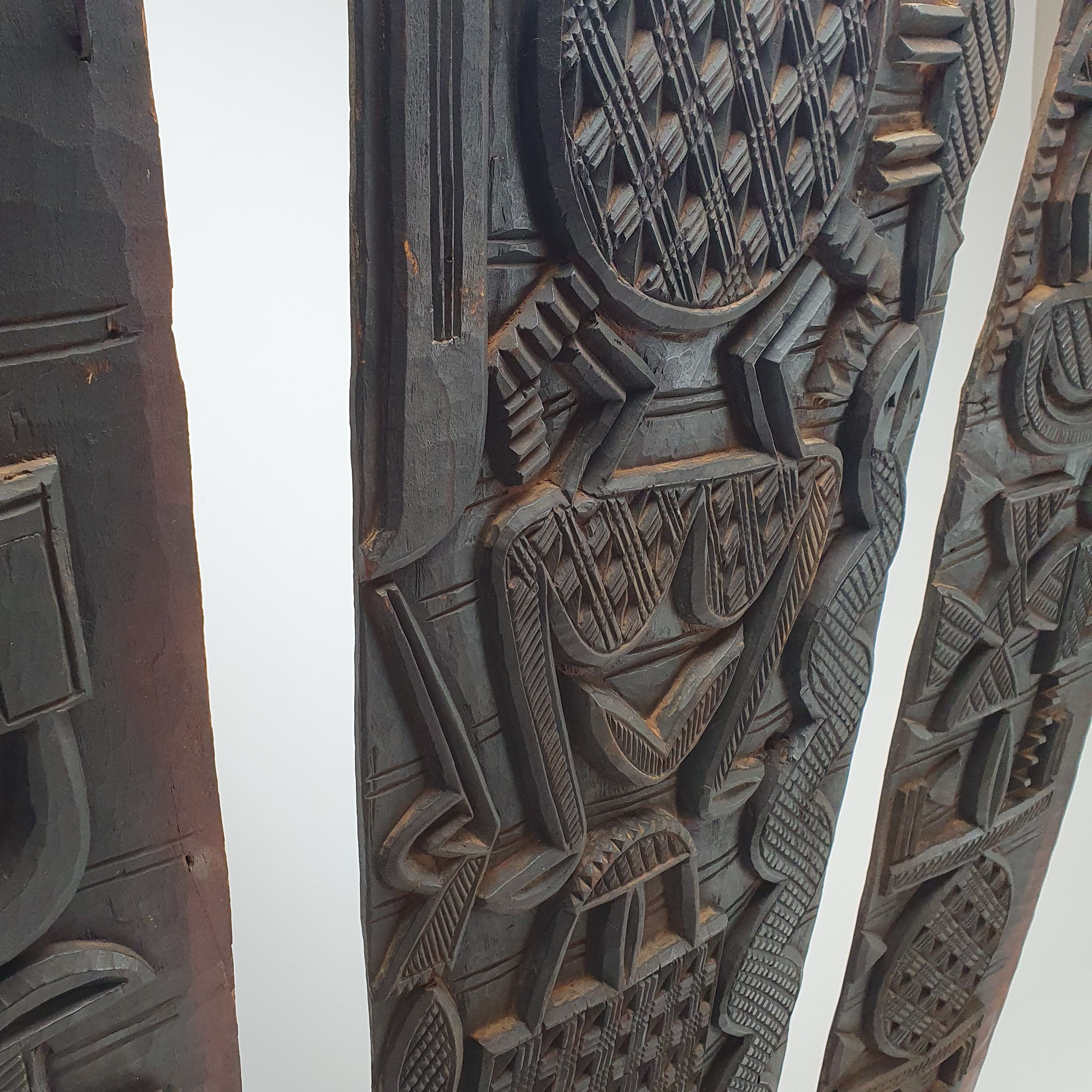 3 part door panel from the Nupe people of Nigeria, 1920s