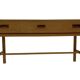 Buffet bas compact vintage en chêne, style années 70.
