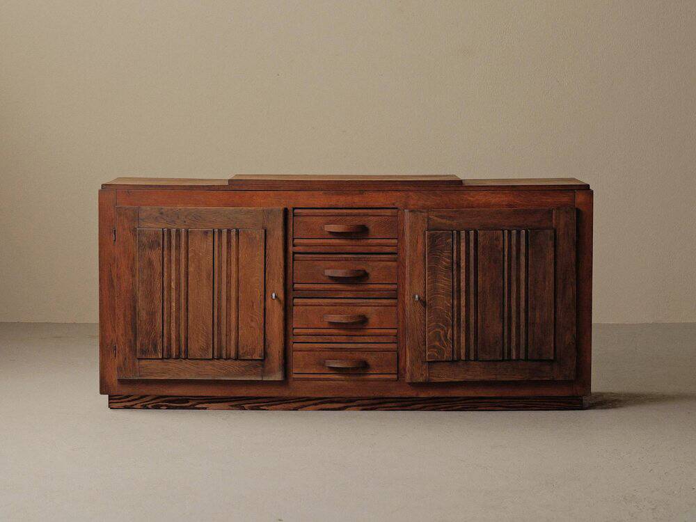 Art Deco oak sideboard, France, circa 1940