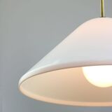 Elpis Pendant by Luigi Massoni for Guzzini in Plexiglass & Brass, 1970s