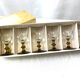 6 verres pied liqueur shot en verre fumé dans coffret Breizistal Luxe