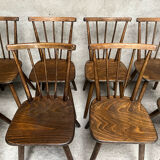 Series of 17 Fanette bistro chairs 1960 tapiovaara style