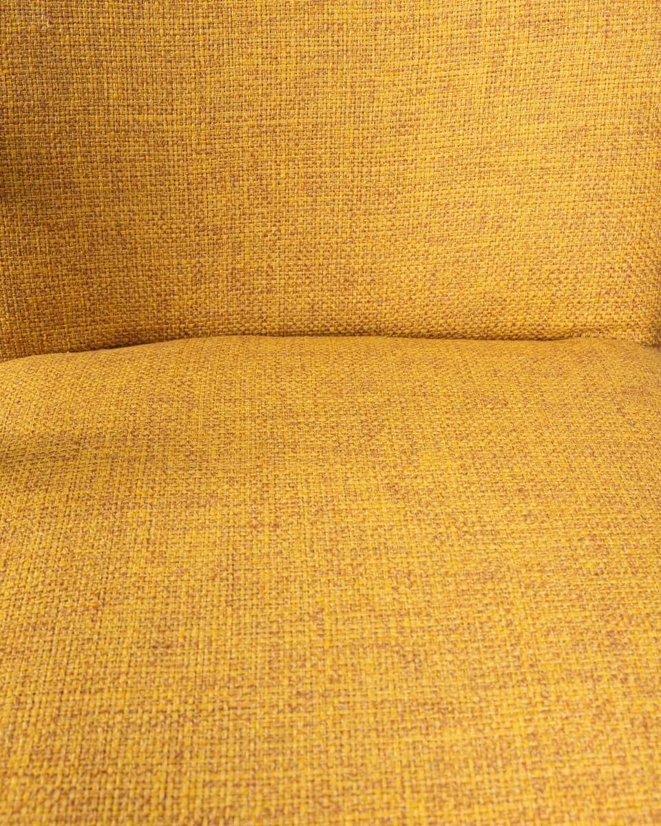 60s vintage armchair in yellow fabric Italian design