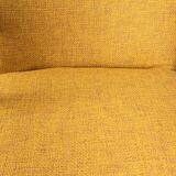 60s vintage armchair in yellow fabric Italian design