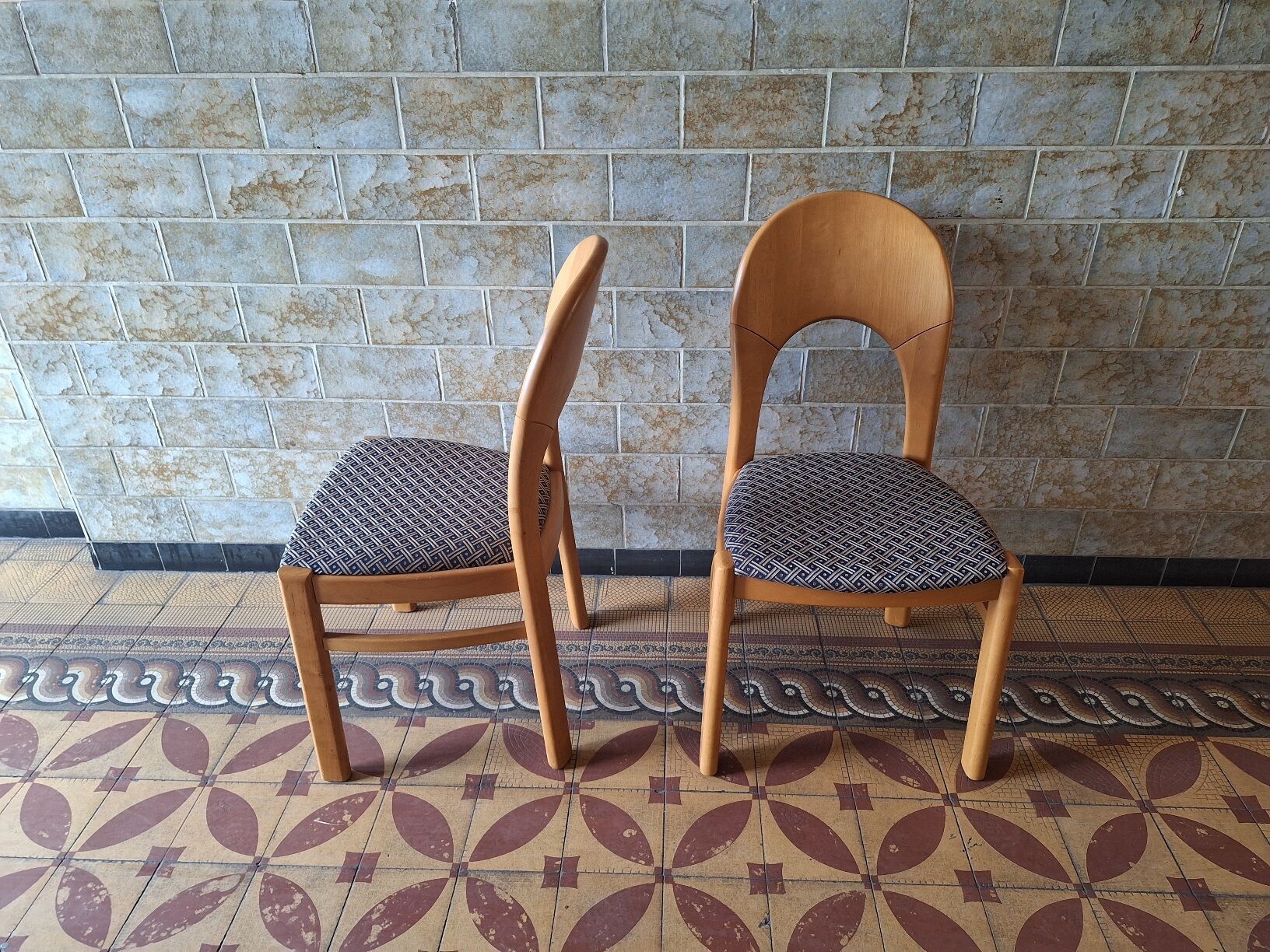 Pair of Danish Morten dining chairs designed by Niels Koefoed