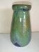 Vase vert et bleu en grès de Puisaye de Léon Pointu