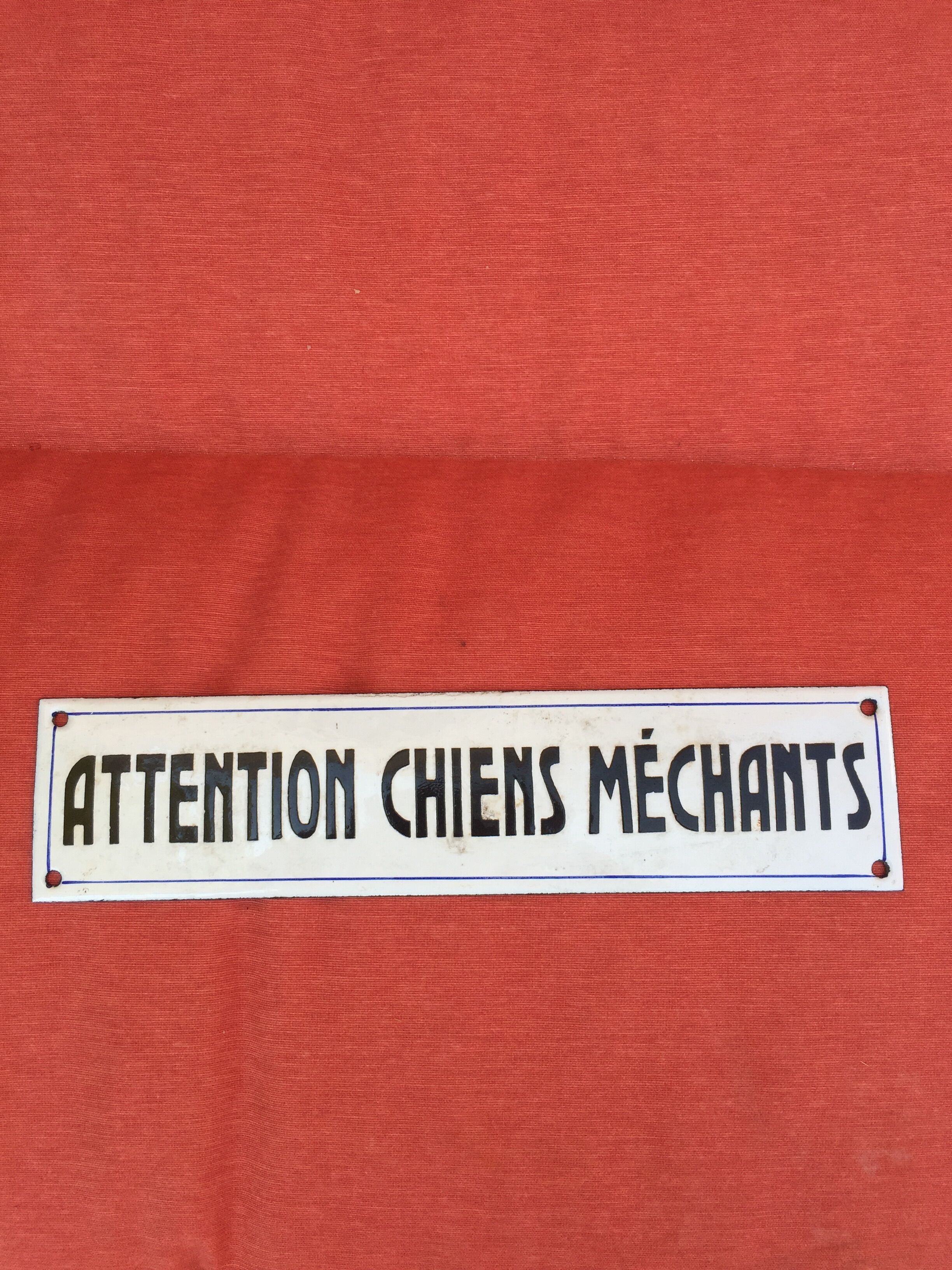 Enamelled sheet metal sign