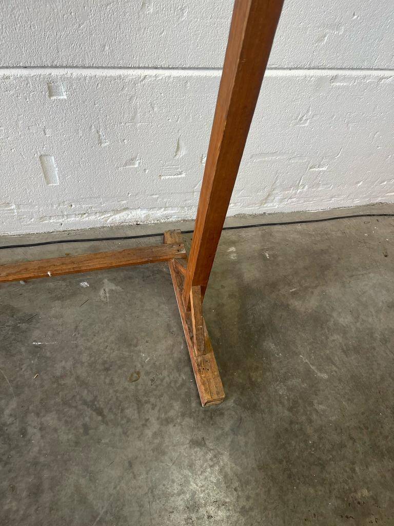 Vintage XL double-sided coat rack with 20 hanging points