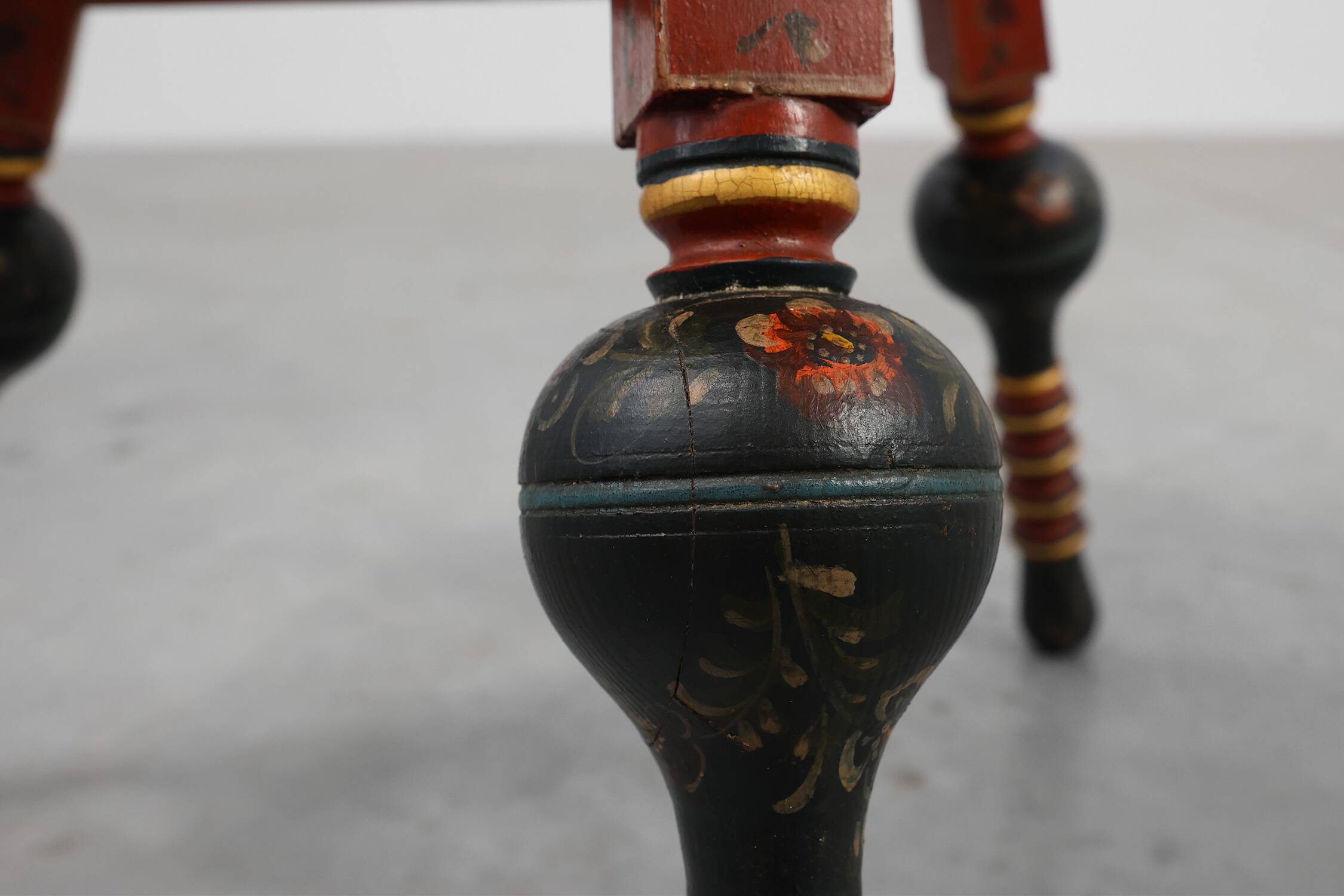 Early 19th century Hindeloopen side table, The Netherlands
