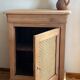 Antique 1-drawer confiturier - 1-door buffet in raw solid wood