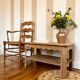 Art Deco oak coffee table