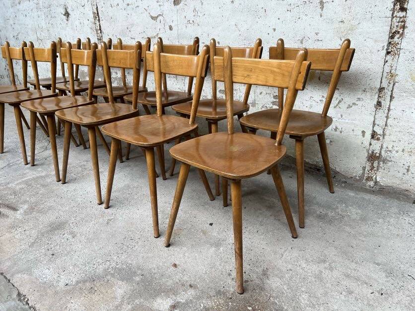Set of 26 vintage Scandinavian design bistro chairs from 1960