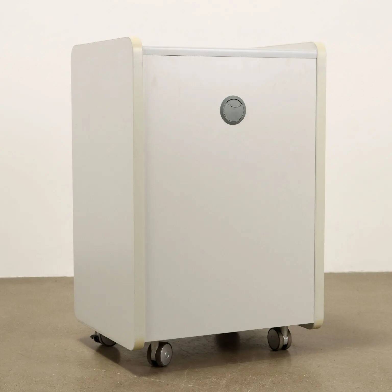 Vintage commode in aluminium and wood, Italy, 1990s.
