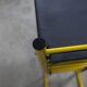 Paire de tabouret de bar italien ajustables jaune laqué et noir