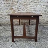 Extendable oak farmhouse table