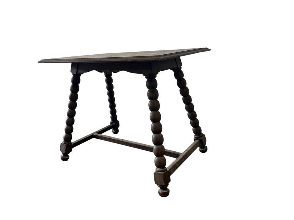 Vintage wooden bobbin side table / coffee table / end table