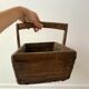 panier en bois ancien début XXème