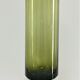 Cylindrical vase green glass Scandinavian design 70s