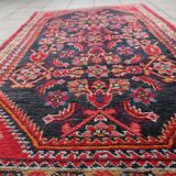 Handmade vintage Persian Hamadan rug 74cm x 129cm, 1960s