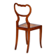 Biedermeier Polish Chair in Walnut Vener & Rattan, Austria, 1830s