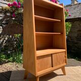 Vintage compass foot bookcase