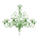 Chandelier en verre de Murano vert vénitien par Simoeng pour Simoeng