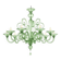 Chandelier en verre de Murano vert vénitien par Simoeng pour Simoeng