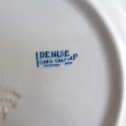 Assiette plate, Longchamp en terre de fer, modèle Denise 221253