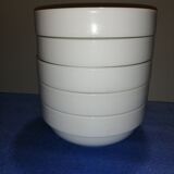 White ceramic rice bowls