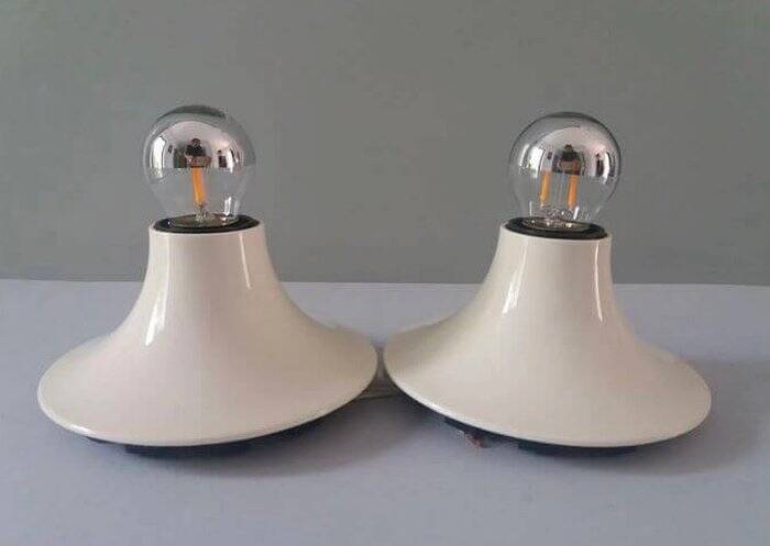 Vintage lamp pair by Vico Magistretti from the 1970s.