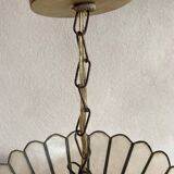 Large pearly pendant light
