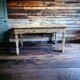 Brocante wooden farmhouse table / white / dining table