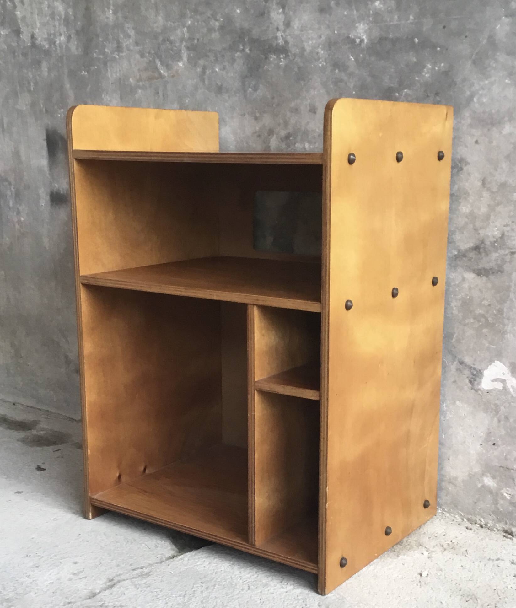 Vintage plywood hi-fi cabinet - 1960